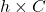 h \times C