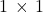 1\,\times\,1