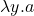 \lambda y.a