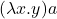 (\lambda x.y)a